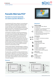 Pannello Web Saia PCD - sbc