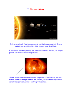 Il Sistema Solare