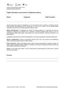 Protocollo informativo rivolgimento esterno