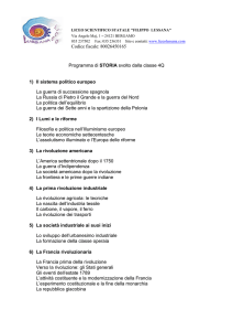 Programma storia svolto 4Q