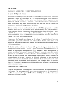 Cap 21 - Guerre di religione e conflitti tra potenze