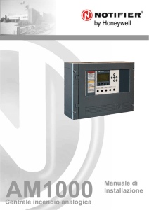 AM1000 Manuale di Installazione Centrale incendio analogica