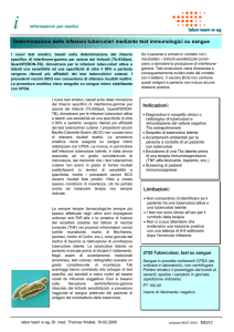 Determinazione delle infezioni tubercolari mediante test