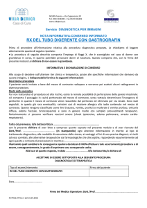 consenso Informato per Tubo Digerente con Gastrogarfin