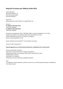 Requisiti di sistema per IDMcad studio 2016