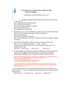 Correzione Prova scritta di Fisica 1 febbraio 2009 (Novara, I gruppo