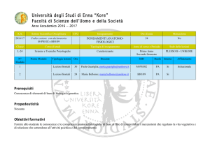 FONDAMENTI ANATOMO.FISIOLOGICI