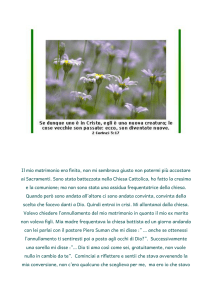 testimonianza di daniela uncini - Chiesa Cristiana Evangelica