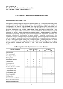 L`evoluzione della contabilità industriale