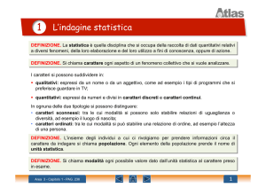 L`indagine statistica