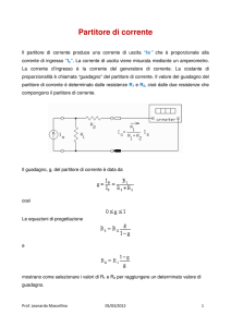 Il partitore di corrente e di tensione