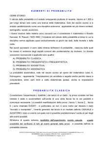LEZIONI SULLA PROBABILITA`