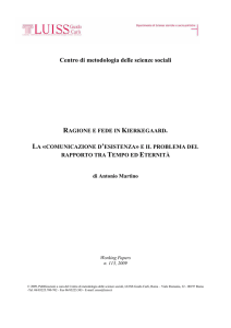 La «comunicazione d`esistenza - Dipartimento di Scienze Politiche