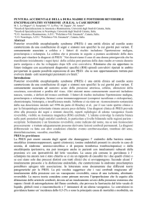PUNTURA ACCIDENTALE DELLA DURA MADRE E
