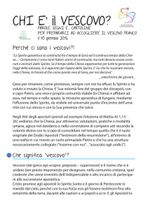 CHI E` il VESCOVO? - Diocesi di Senigallia