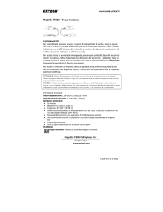 MANUALE UTENTE Modello ET20B - Tester tensione