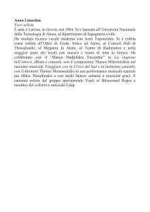 Anna Linardou Voce solista È nata a Larissa, in Grecia, nel 1984. Si