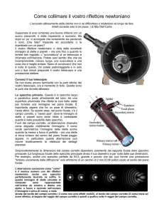 Come collimare il vostro riflettore newtoniano