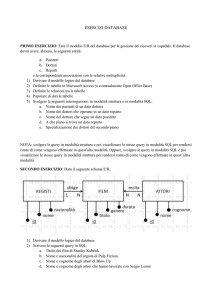 esercizi database