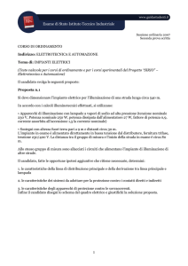 Tracce Elettronica e Automazione Istituto Tecnico Industriale