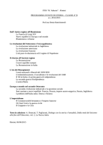CLASSE 4° D as 2014/2015 Prof.ssa Ilenia Bartolomeoli Dall` An