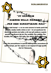 27 gennaio giorno della memoria …per non dimenticare mai!
