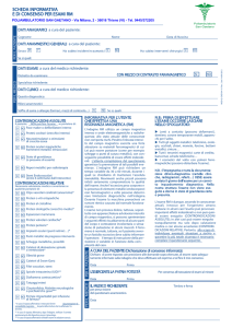 Modulo Consenso RM: Informazioni e Dichiarazione Paziente