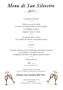 Menu di San Silvestro