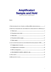 Amplificatori Sample and Hold