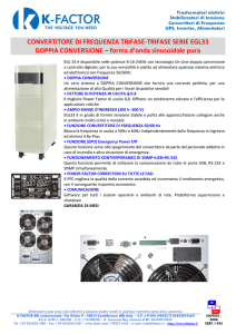 CONVERTITORE DI FREQUENZA TRIFASE-TRIFASE - K