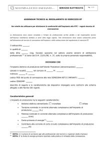 SERVIZIO ELETTRICITÀ ADDENDUM TECNICO