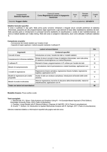 Insegnamento Statistica Applicata Corso di Laurea Corso Magistrale