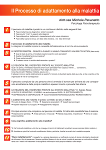 Il processo di adattamento alla malattia