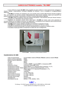 Carico elettronico singolo Modello DL1880