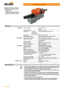 Scheda Tecnica Attuatore rotativo LR24A