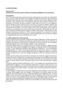Il Fenotipo MILD - Associazione Nazionale di volontariato Cornelia
