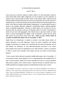 La formula dell`amore generativo CxC=C2 → Avevo