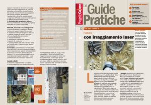 con irraggiamento laser - Facoltà di Architettura di Genova