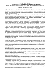 analisi dello sviluppo dei WISP in Italia ed