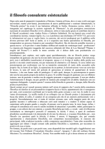 il filosofo consulente esistenziale - Aretè