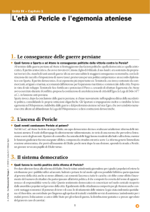 L`età di Pericle e l`egemonia ateniese