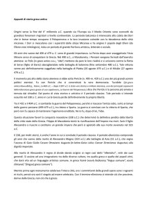 Appunti di storia greca antica Origini verso la fine del II° millennio