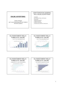 ONLINE ADVERTISING GLI INVESTIMENTI NELLA PUBBLICITA
