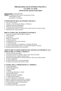 programma di economia politica