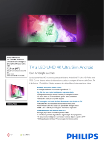 49PUS7909/12 Philips TV UHD 4K Android™ Ultra Slim con