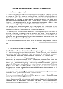 L`attualità dell`esistenzialismo teologico di Enrico Castelli
