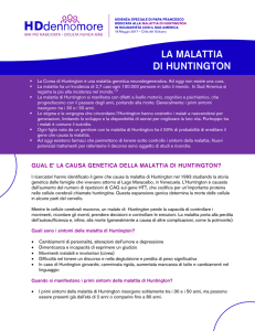 la malattia di huntington