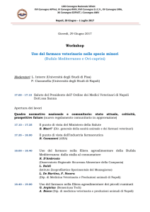 WS3: Uso del farmaco veterinario nelle specie minori