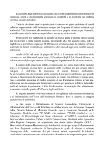 La scoperta degli antibiotici ha segnato una svolta fondamentale
