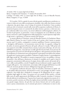 altri linguaggi 16 ottobre 1943. La razzia degli ebrei di Roma Roma